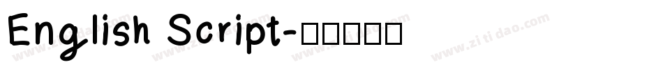 English Script字体转换